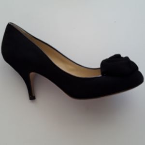 Kate Spade Suede Rosette Heels
